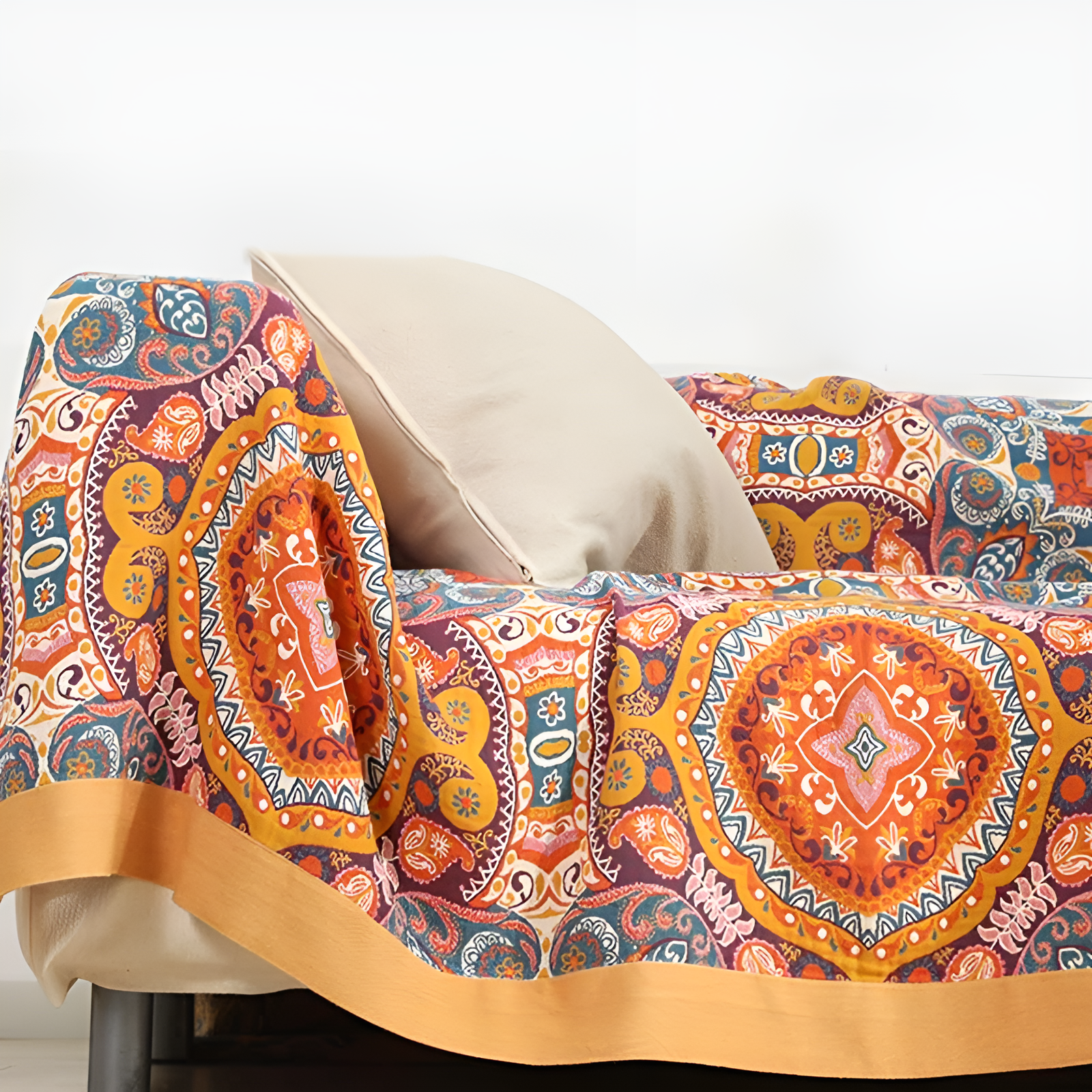 Dekorativ boho vändbar pläd bild 6