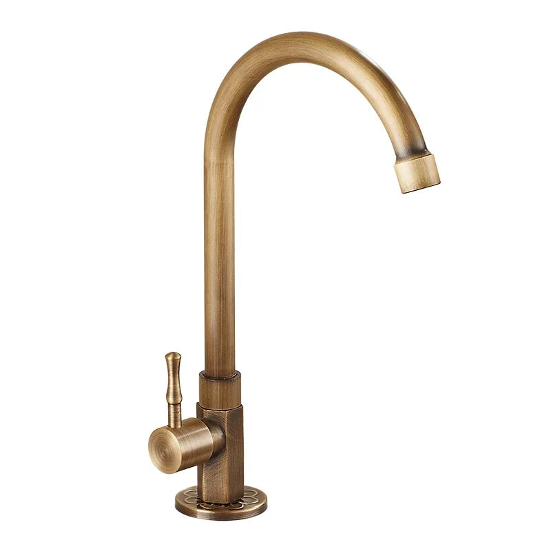 Retro kök Faucet med Gooseneck bild 2