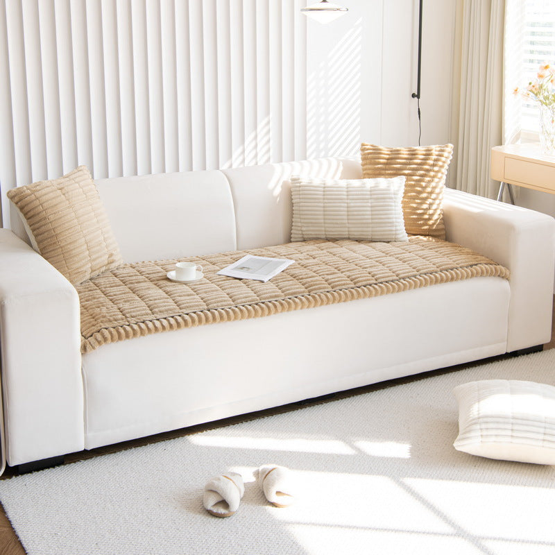 Quiltad soffdyna – halkfri, manchestertyg