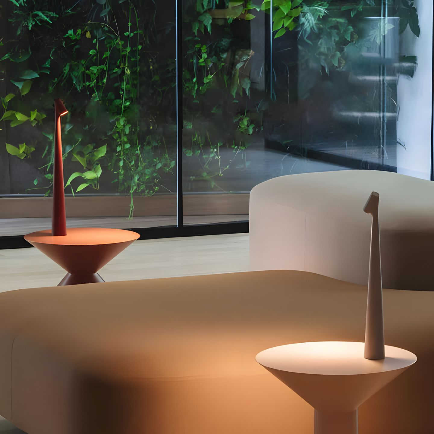 Minimalistisk LED uppladdningsbar bordslampa bild 9