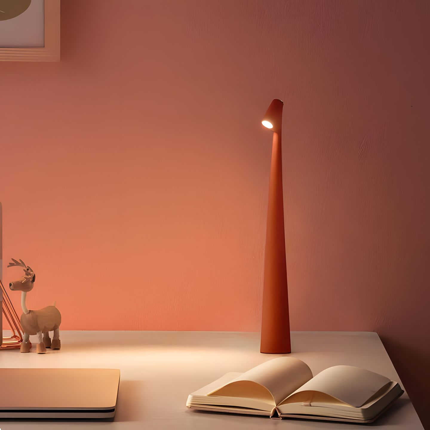 Minimalistisk LED uppladdningsbar bordslampa bild 10