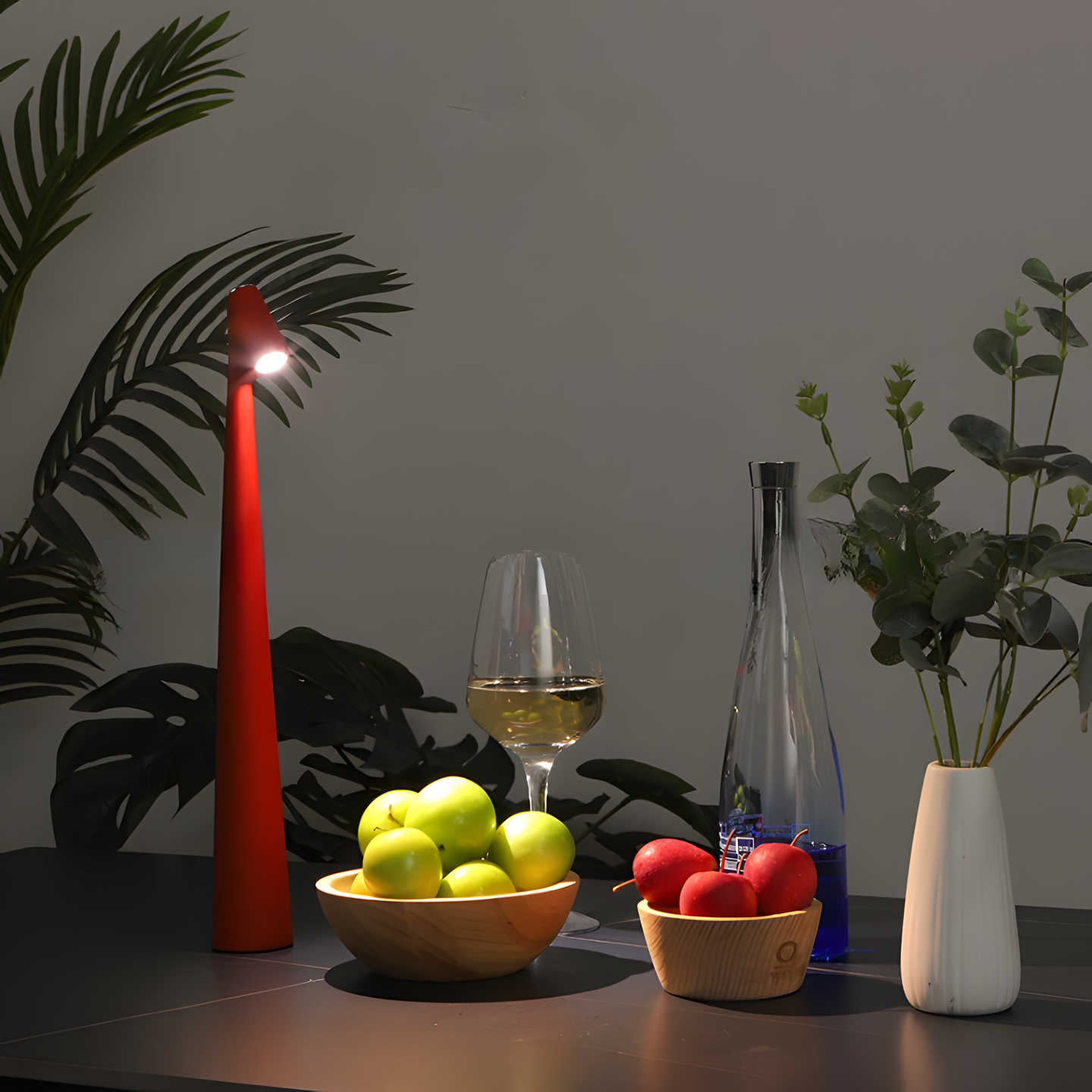 Minimalistisk LED uppladdningsbar bordslampa bild 4