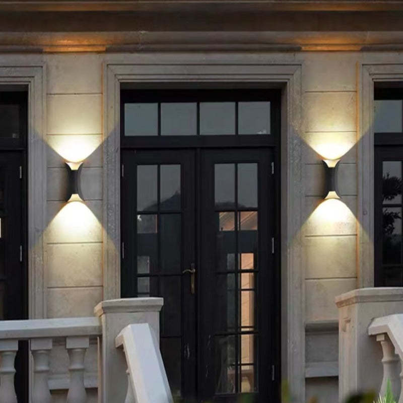 Modern böjd LED-vävägglampa för utomhus bild 8