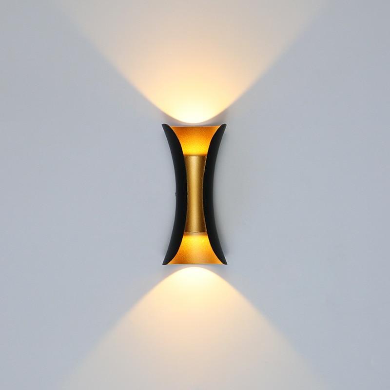Modern böjd LED-vävägglampa för utomhus bild 3