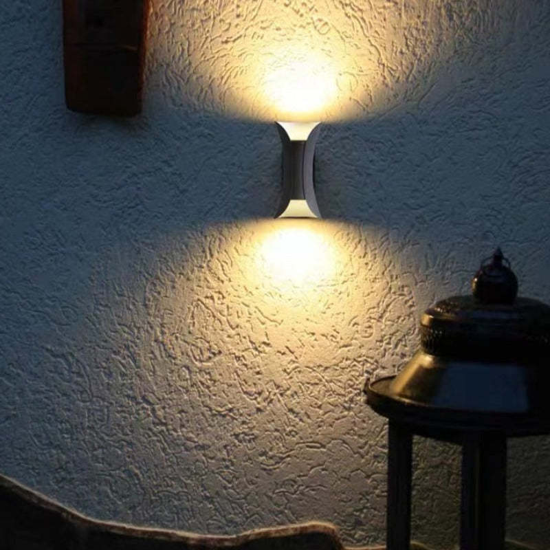 Modern böjd LED-vävägglampa för utomhus bild 5
