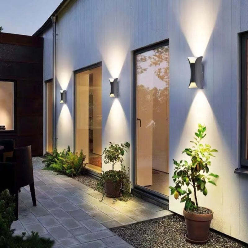 Modern böjd LED-vävägglampa för utomhus bild 6