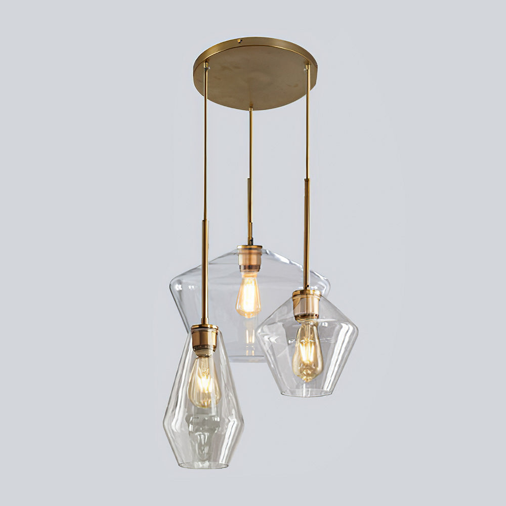 Modern industriell pendellampa med geometrisk skärm bild 9
