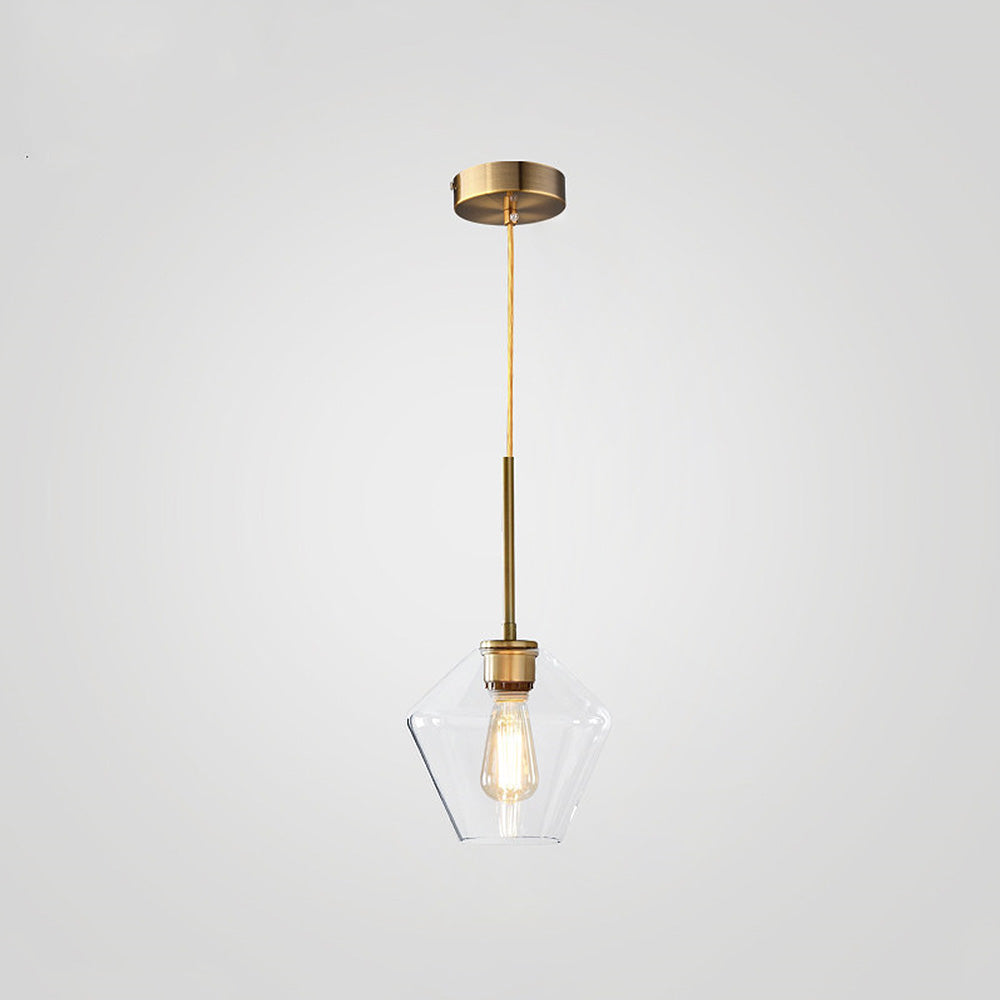 Modern industriell pendellampa med geometrisk skärm bild 6