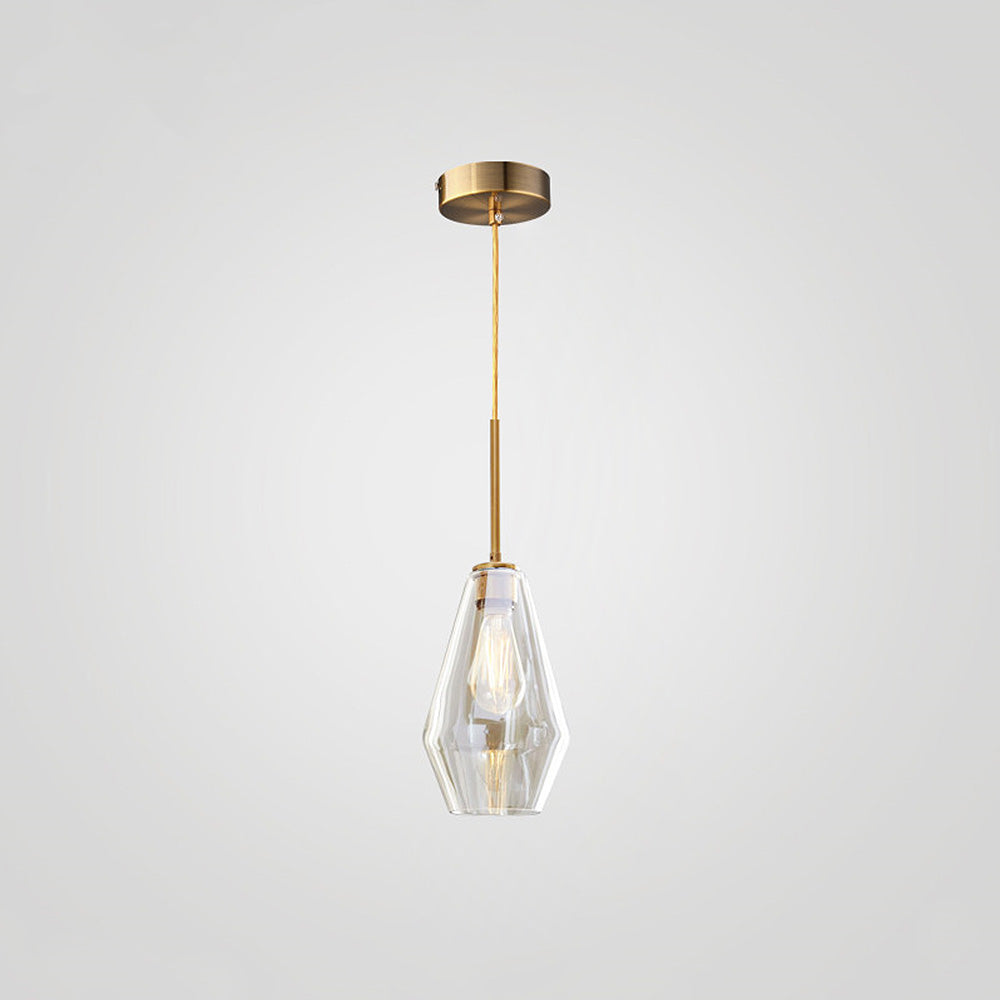 Modern industriell pendellampa med geometrisk skärm bild 11