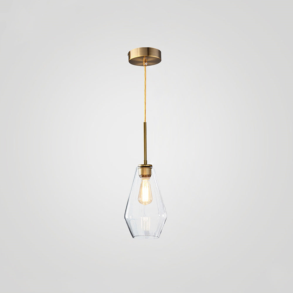 Modern industriell pendellampa med geometrisk skärm bild 7