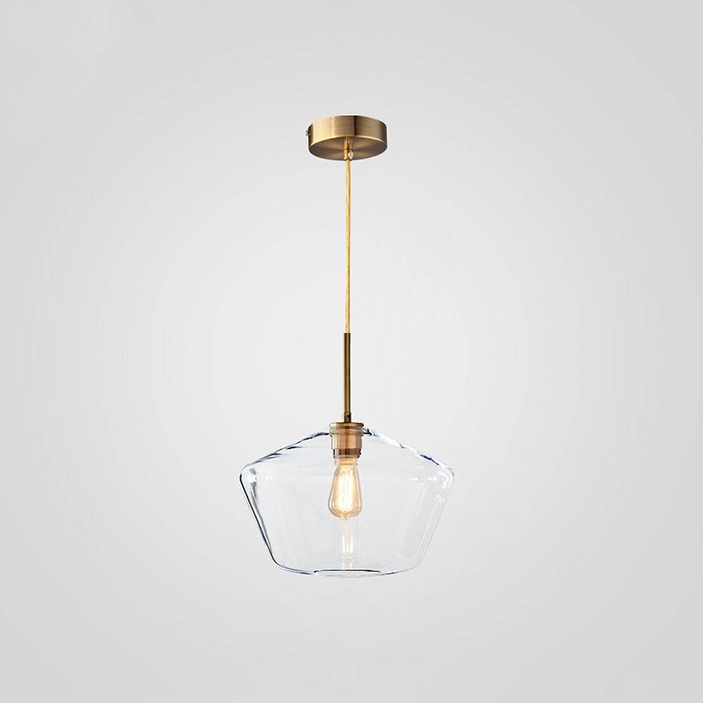 Modern industriell pendellampa med geometrisk skärm bild 8