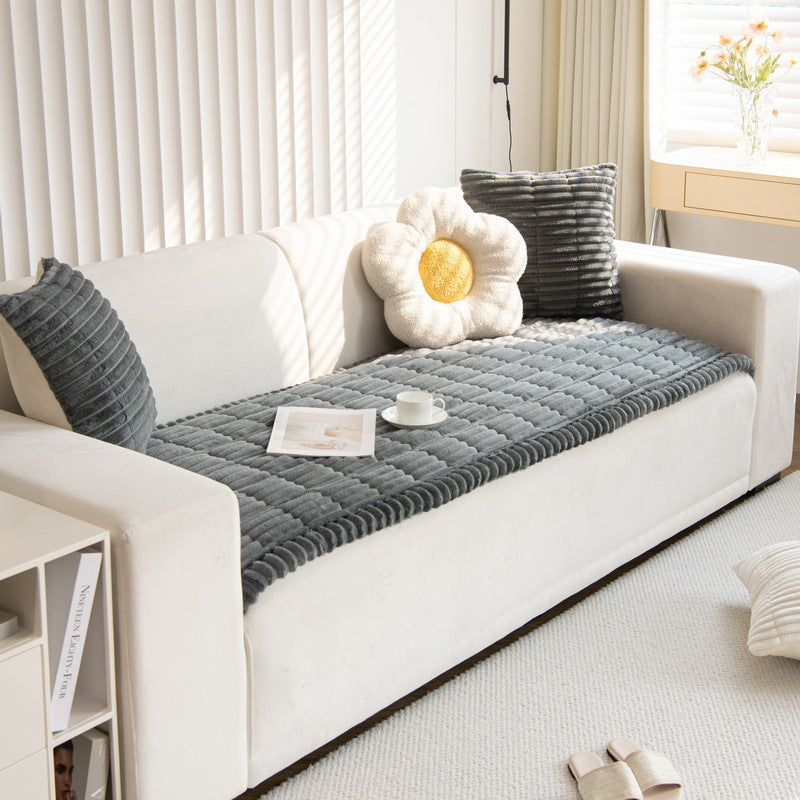 Quiltad soffdyna – halkfri, manchestertyg