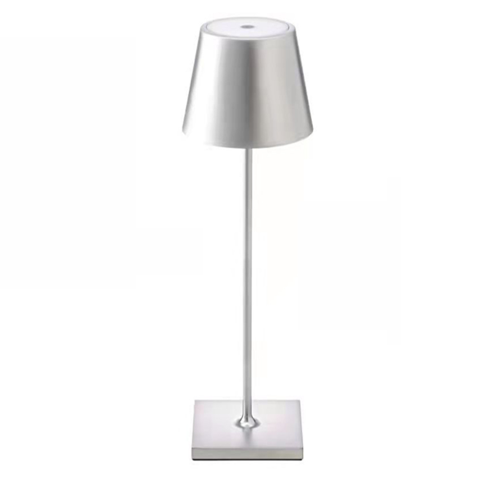 Minimalistisk uppladdningsbar bordslampa med touch Dimmer bild 4