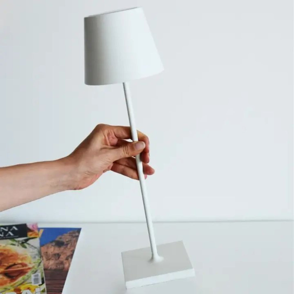 Minimalistisk uppladdningsbar bordslampa med touch Dimmer bild 7