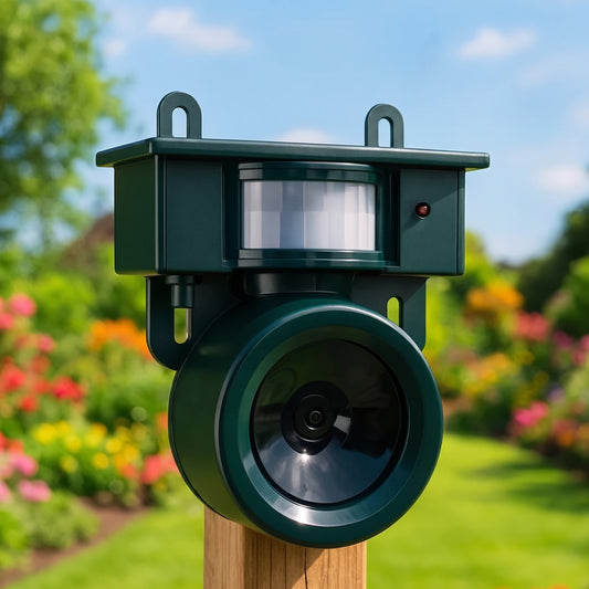 Motion-Activated Bird Repeller med Sound Scarer bild 1