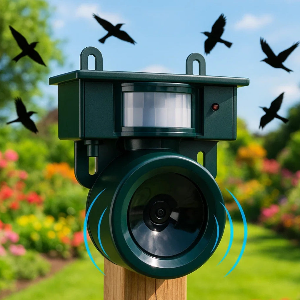 Motion-Activated Bird Repeller med Sound Scarer bild 1