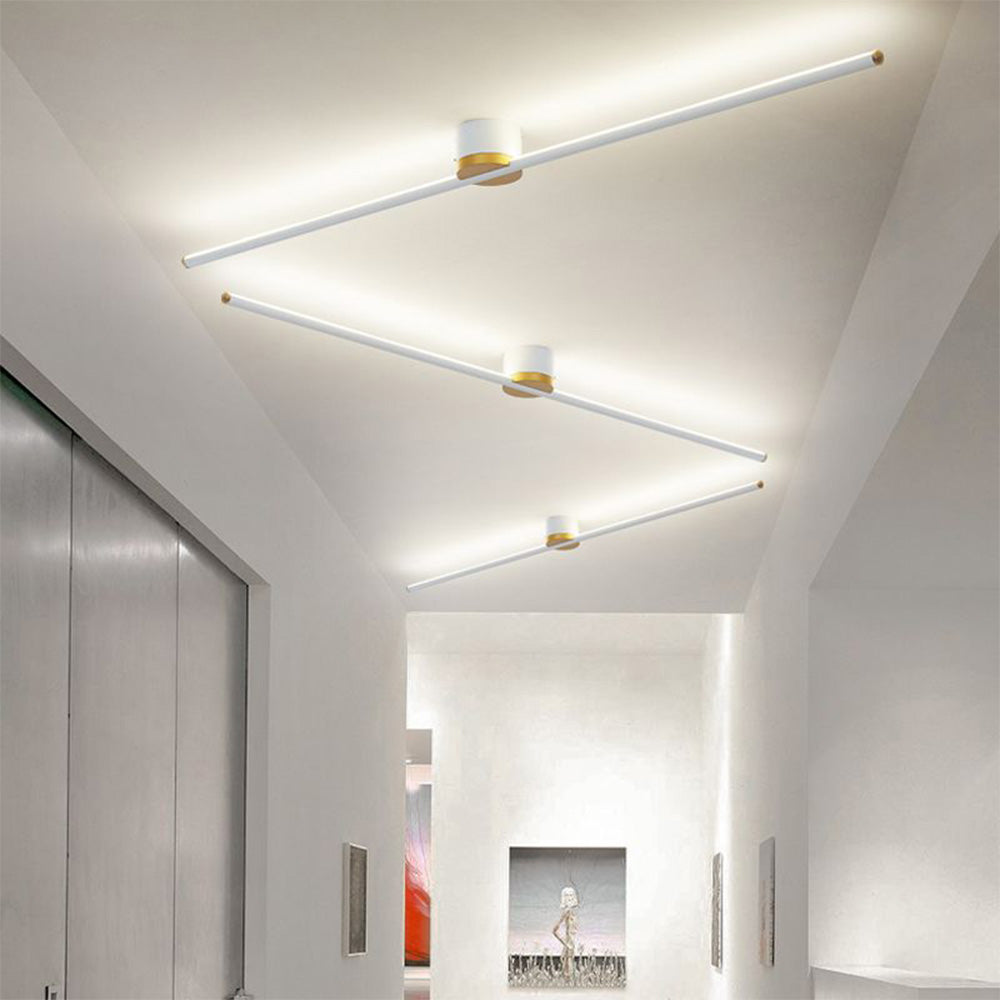 Modern linjär LED Semi plafondtaklampa bild 9