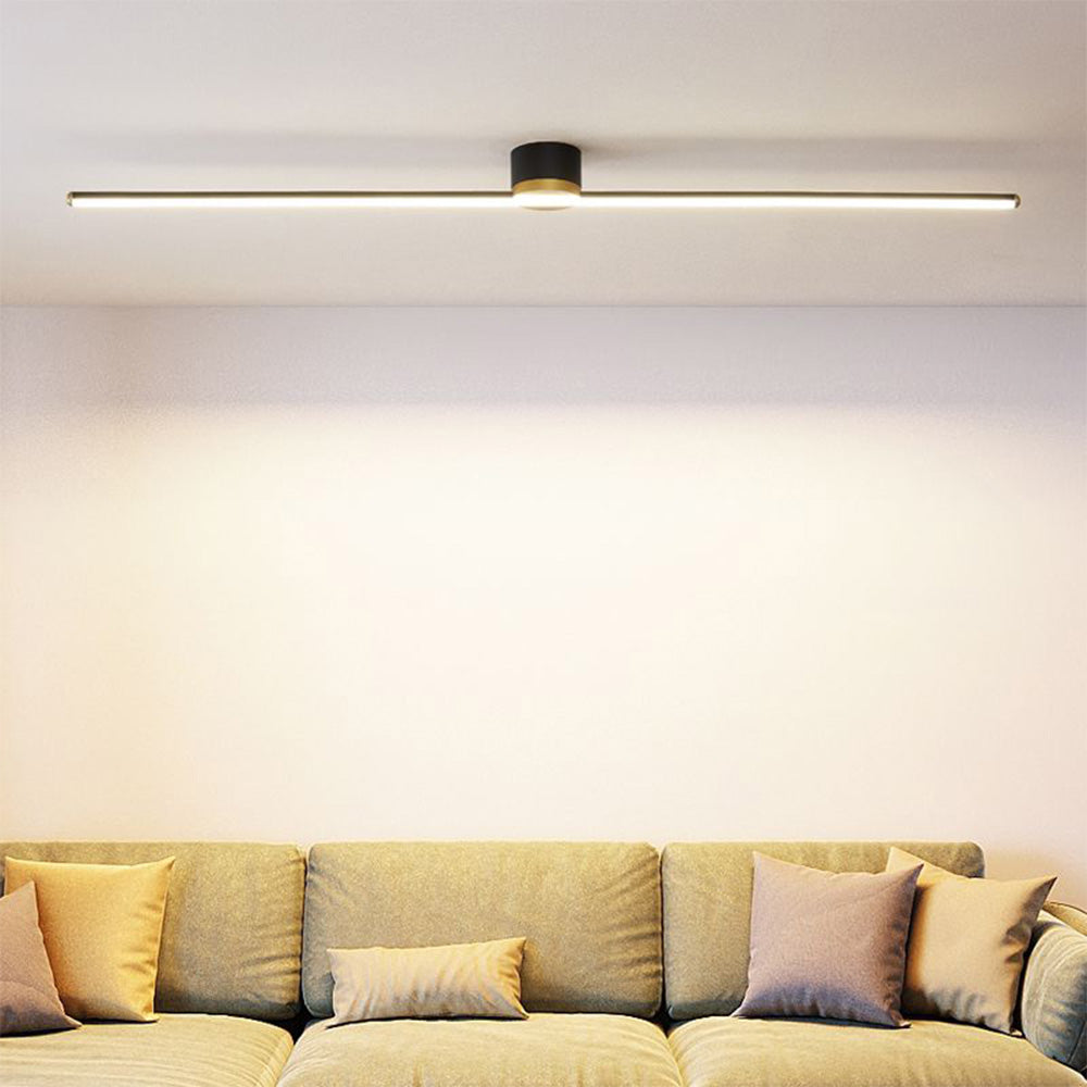 Modern linjär LED Semi plafondtaklampa bild 2