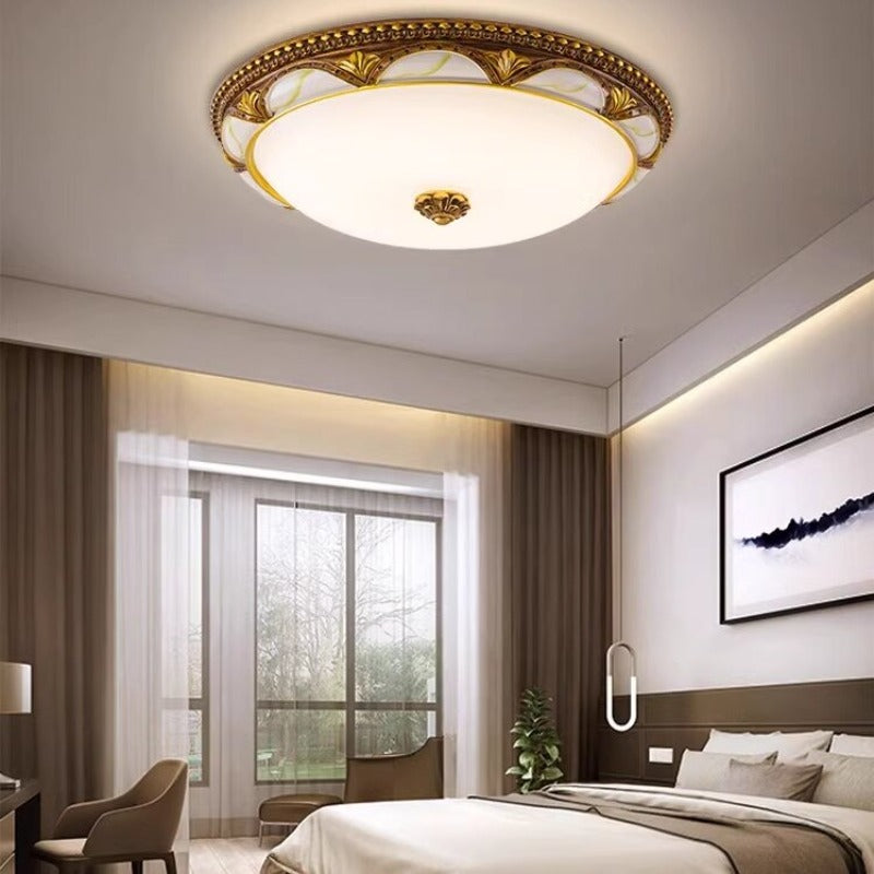 Mid Century modern rund LED taklampa bild 2