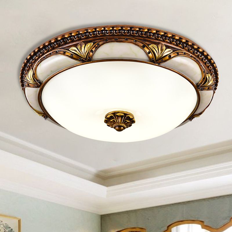 Mid Century modern rund LED taklampa bild 3