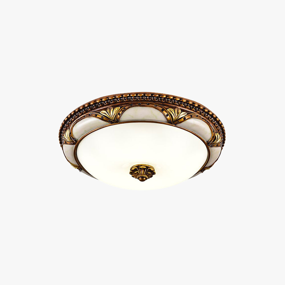 Mid Century modern rund LED taklampa bild 1