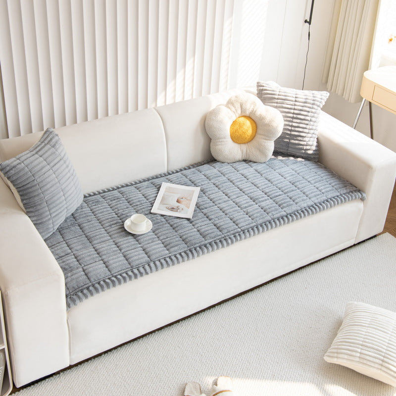 Quiltad soffdyna – halkfri, manchestertyg