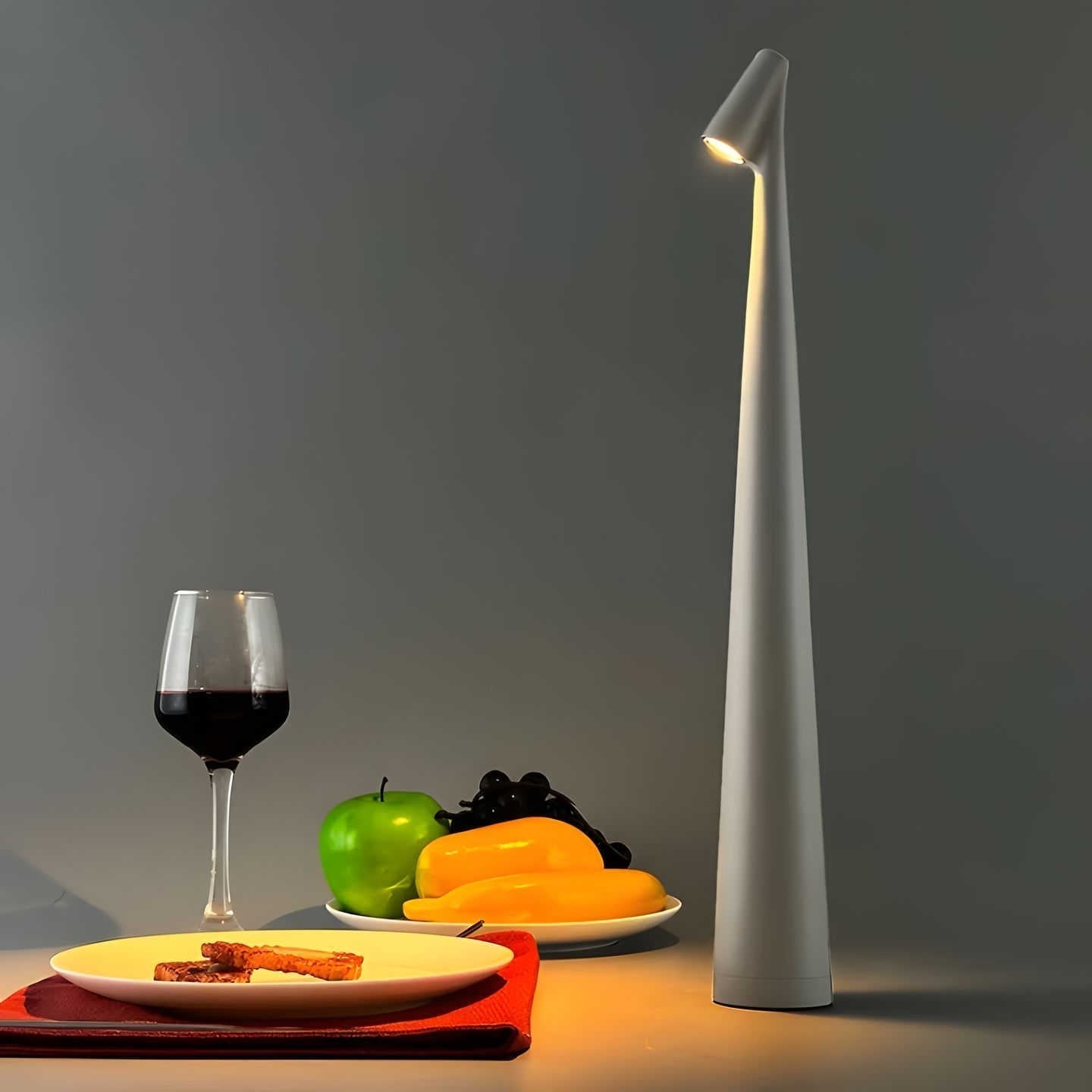 Minimalistisk LED uppladdningsbar bordslampa bild 5
