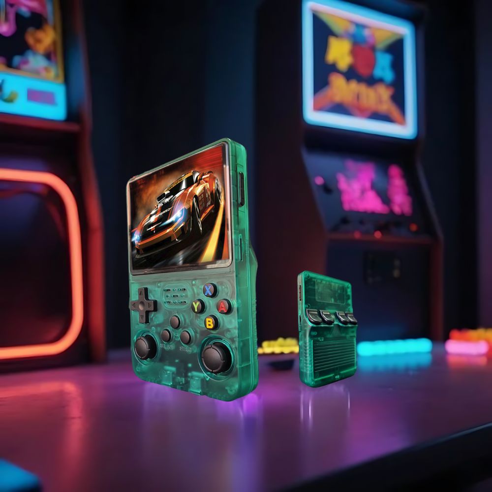 Handheld retro Gaming Console med HD Screen och uppladdningsbar Battery bild 5