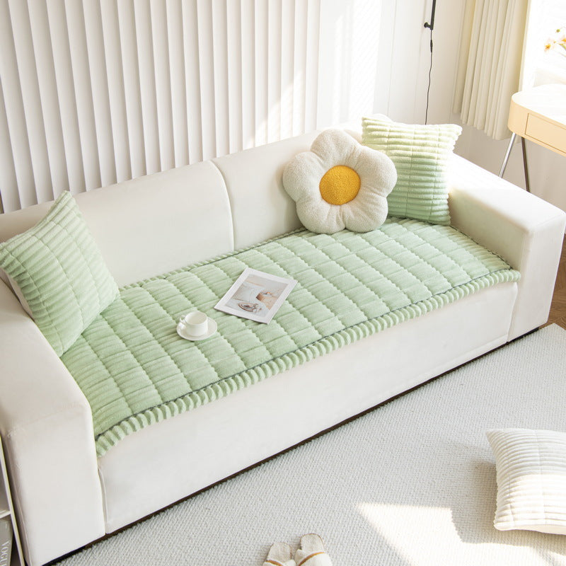 Quiltad soffdyna – halkfri, manchestertyg