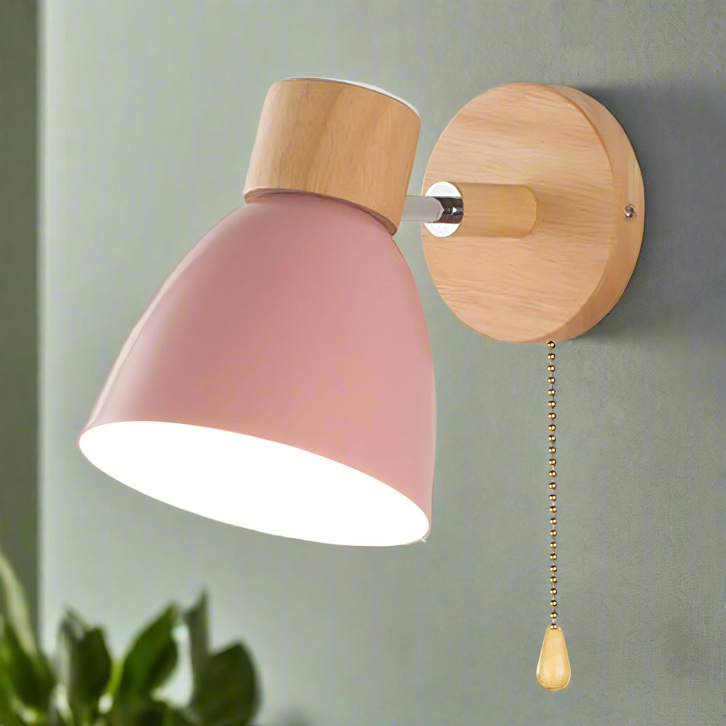 Skandinavisk stil vävägglampa med Pull Chain Switch bild 7