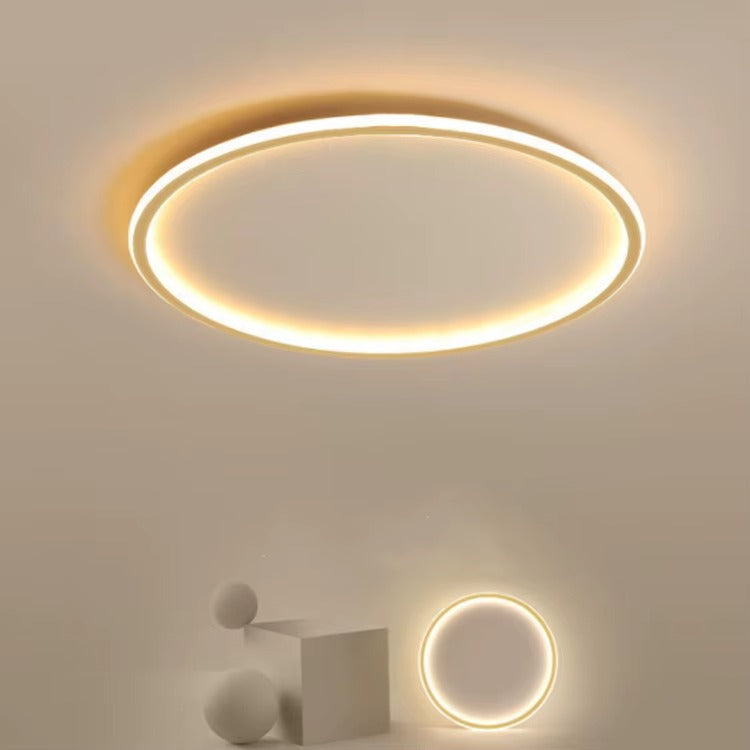 Minimalistisk rund LED taklampa bild 9