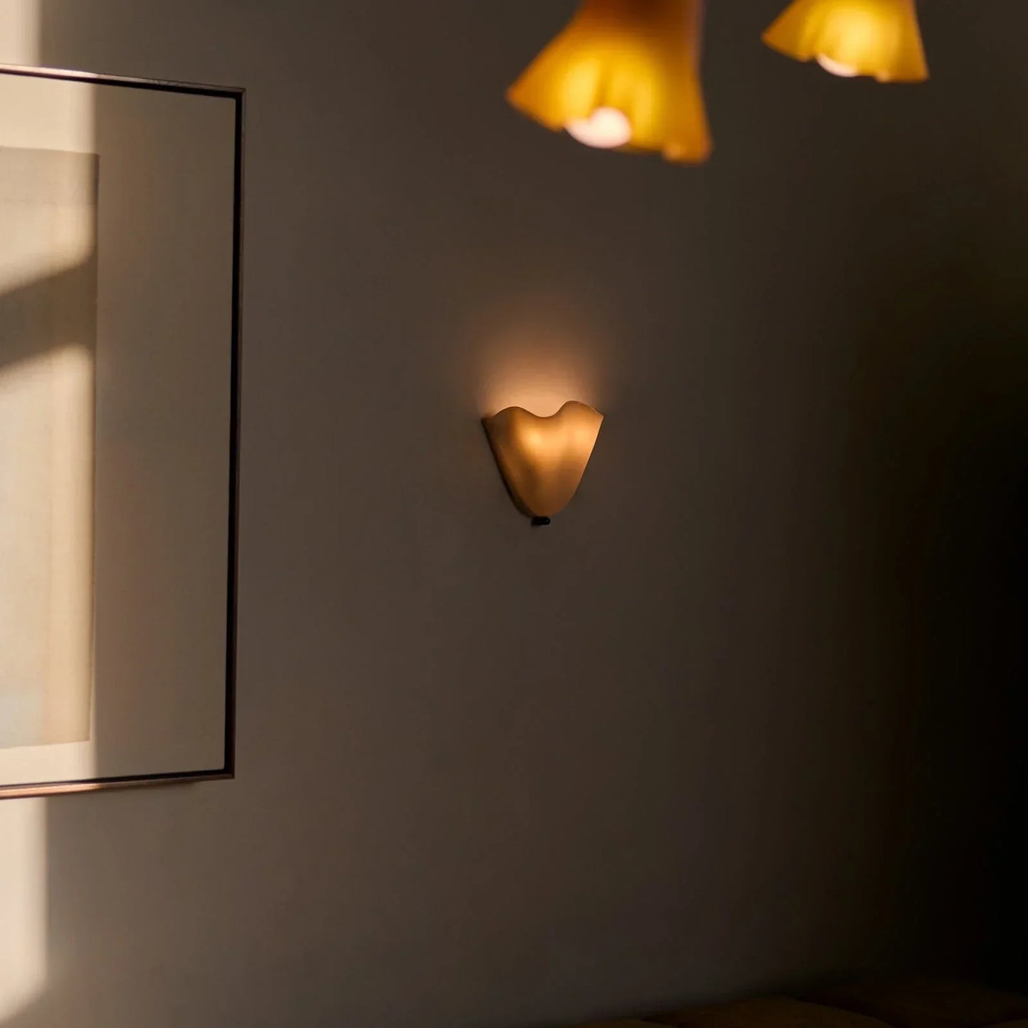 Art Deco LED-vävägglampa med vintagekänsla och snäckinspirerad form bild 15