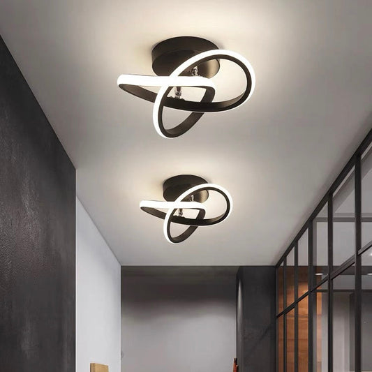Modern geometrisk LED taklampa bild 1