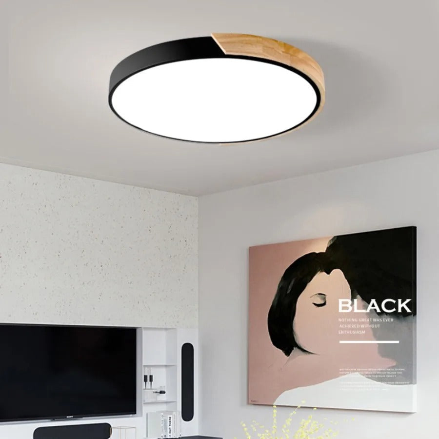 Modern rund LED taklampa bild 15