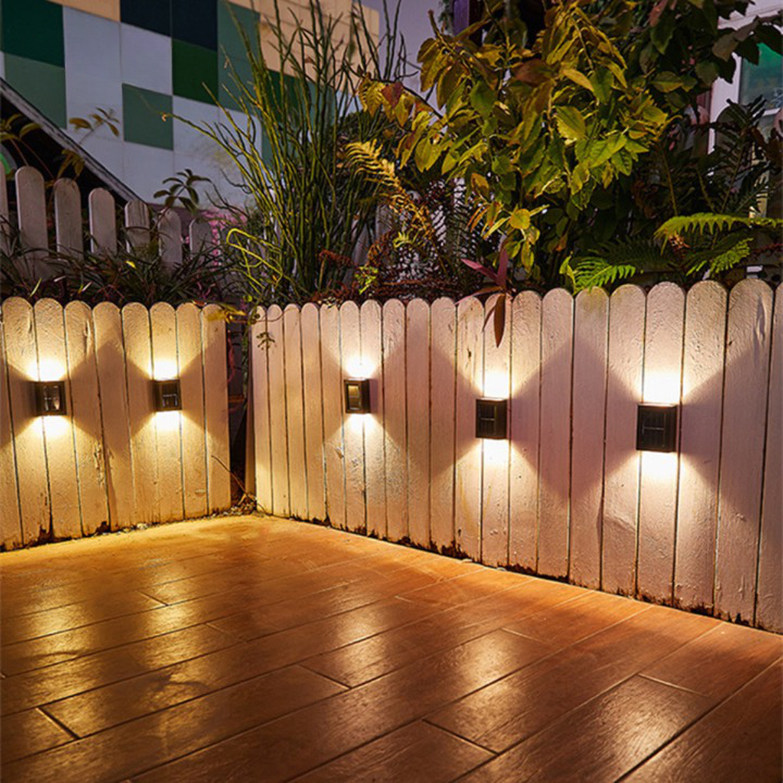 Modern utomhus LED solcellslagringen vävägglampa bild 2
