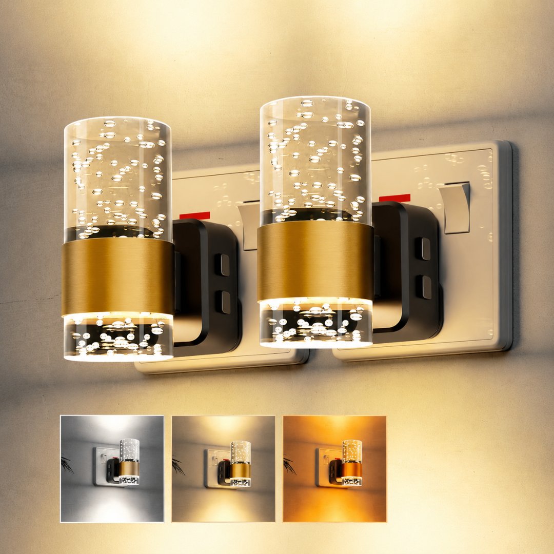 LED Nattlampa med Skymningssensor – 3 Färgtemperaturer (2-pack)