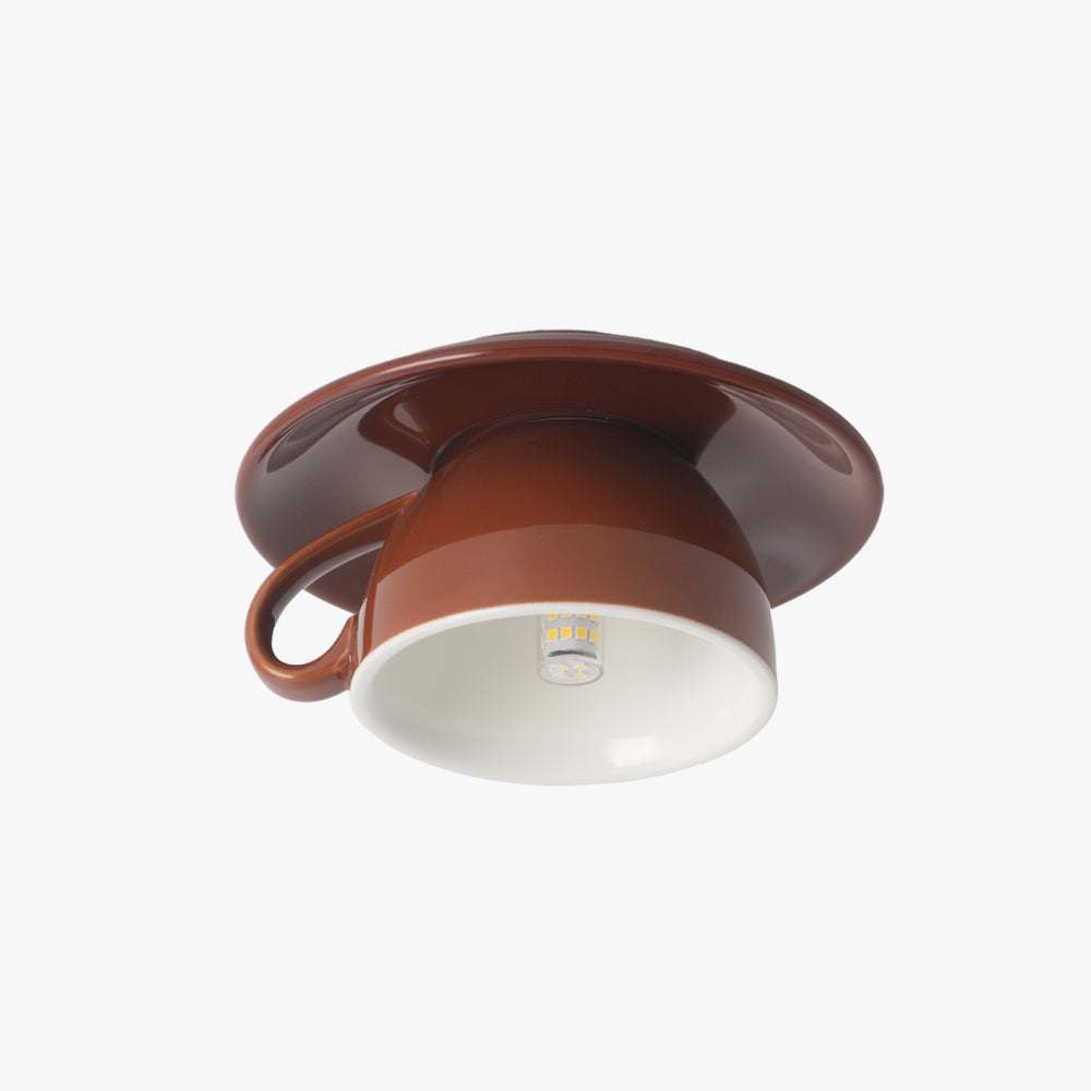 Minimalistisk taklampa i form av en kopp bild 8