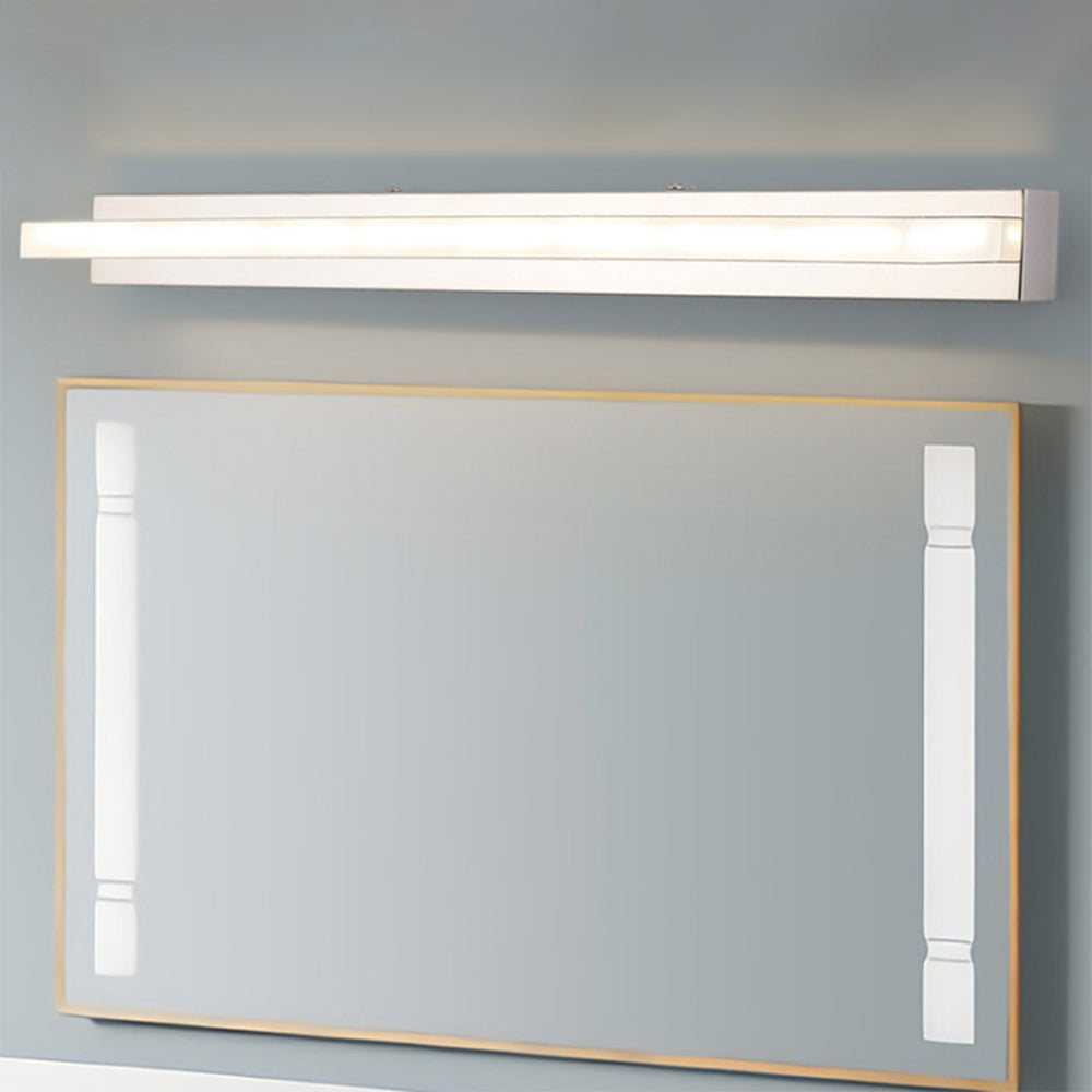 Minimalistisk rektangulär LED-vävägglampa med speglad framtill bild 4