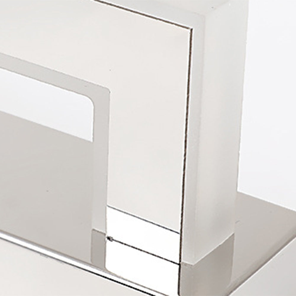 Minimalistisk rektangulär LED-vävägglampa med speglad framtill bild 5