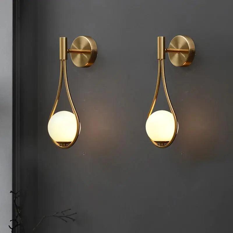 Mid Century LED vävägglampa bild 2