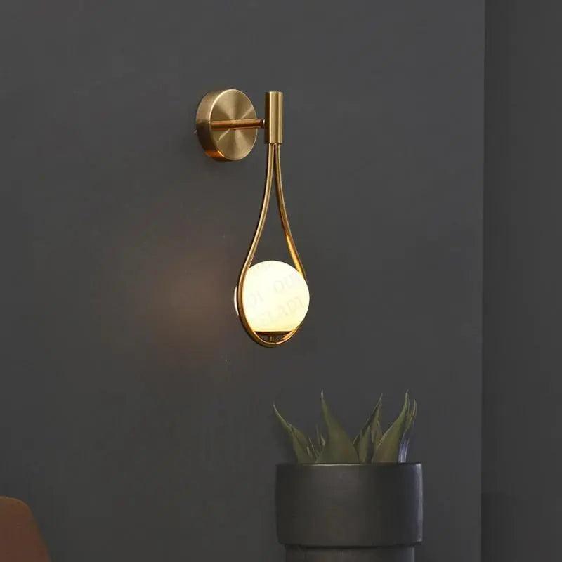 Mid Century LED vävägglampa bild 9