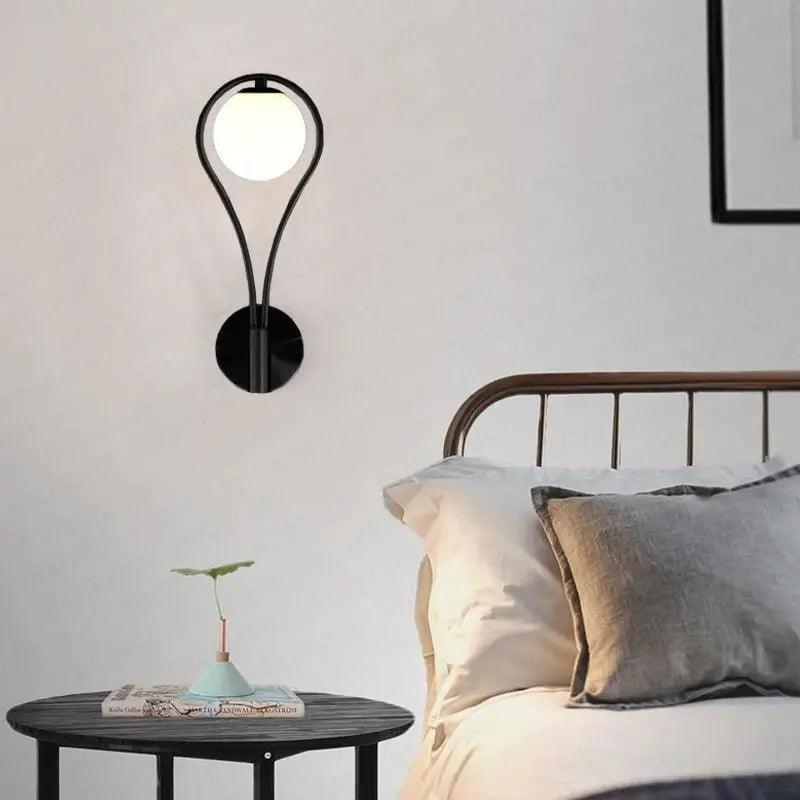 Mid Century LED vävägglampa bild 8