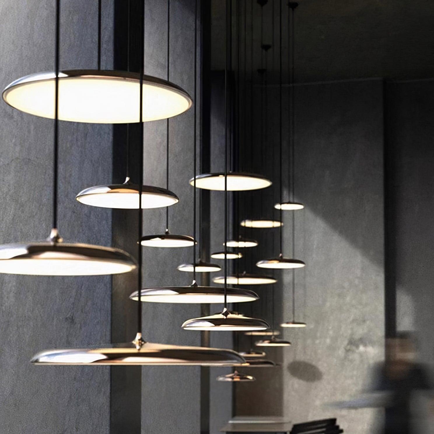 Modern minimalistisk LED-pendellampa i macaronfärger bild 20