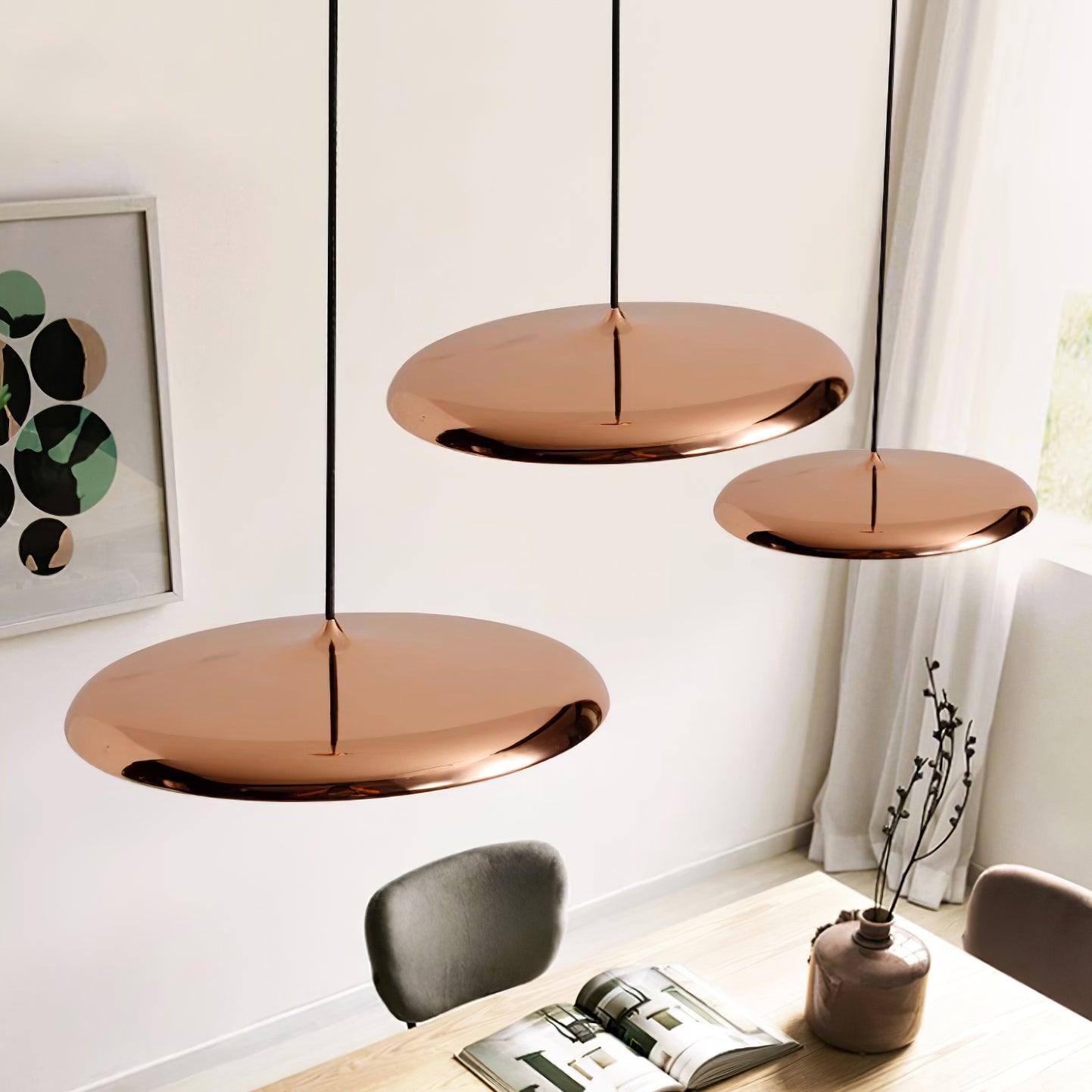 Modern minimalistisk LED-pendellampa i macaronfärger bild 3