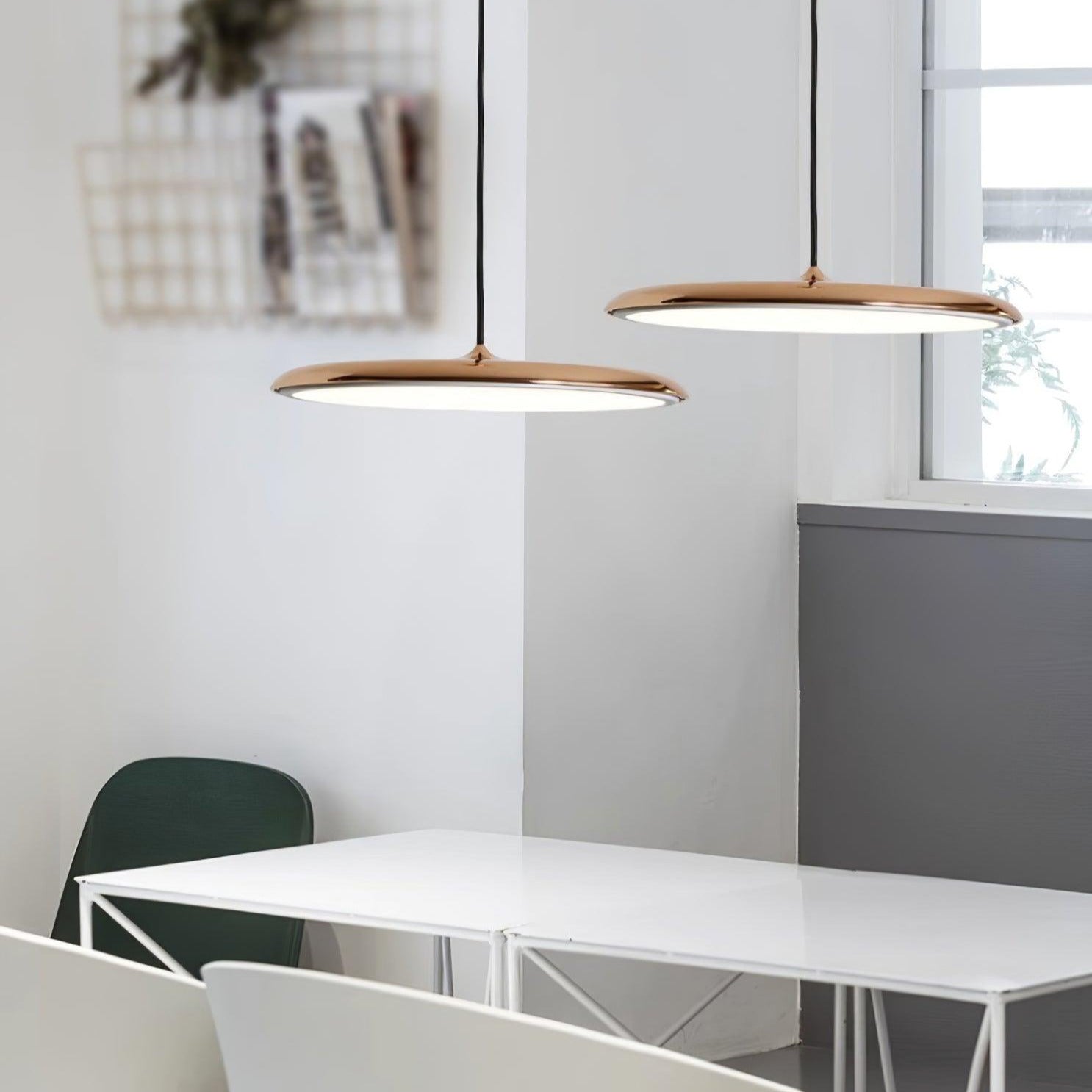 Modern minimalistisk LED-pendellampa i macaronfärger bild 5