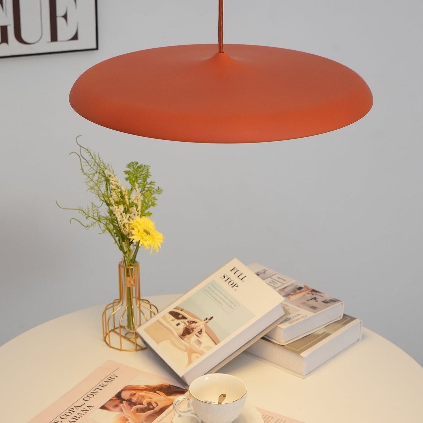 Modern minimalistisk LED-pendellampa i macaronfärger bild 8