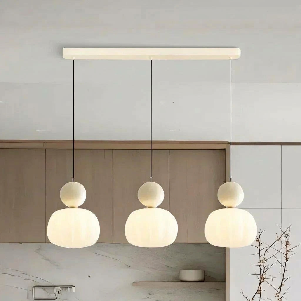 Modern skandinavisk kupol LED pendellampa bild 14