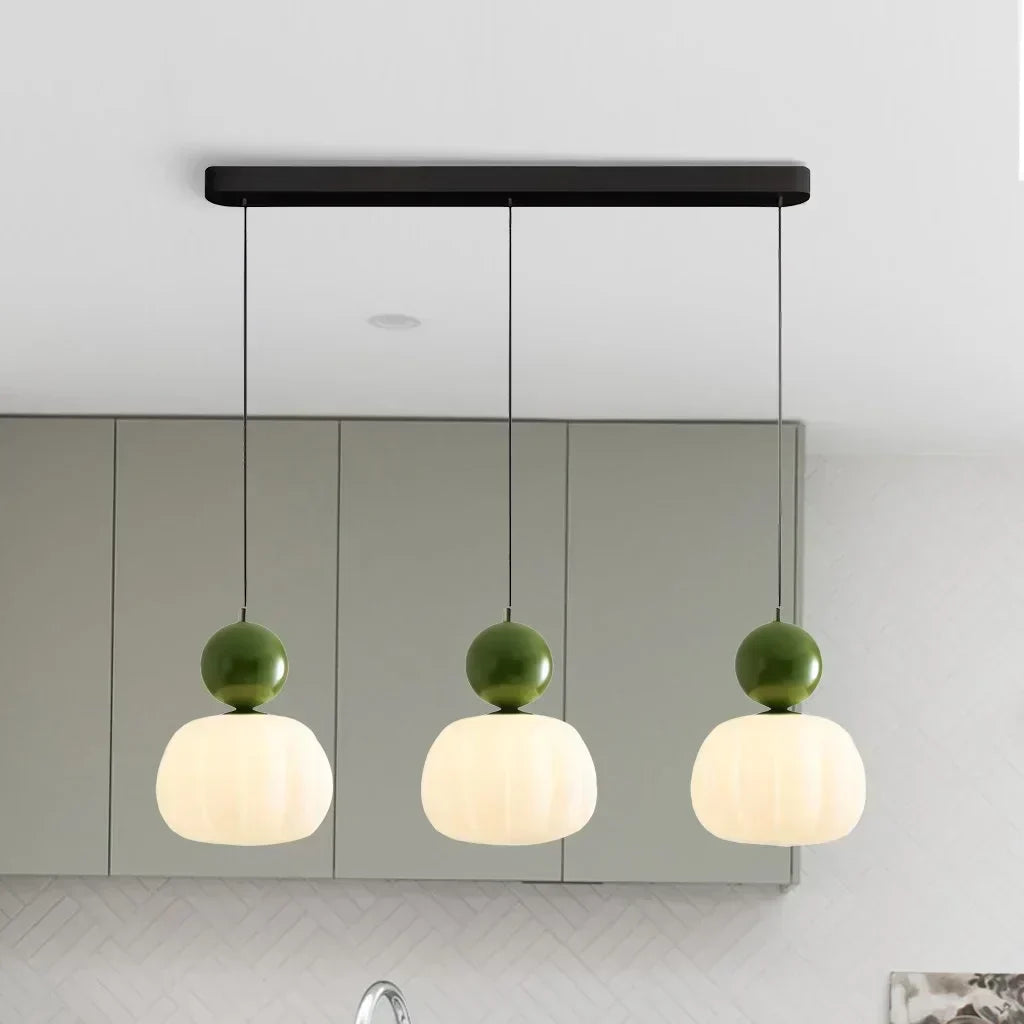 Modern skandinavisk kupol LED pendellampa bild 17