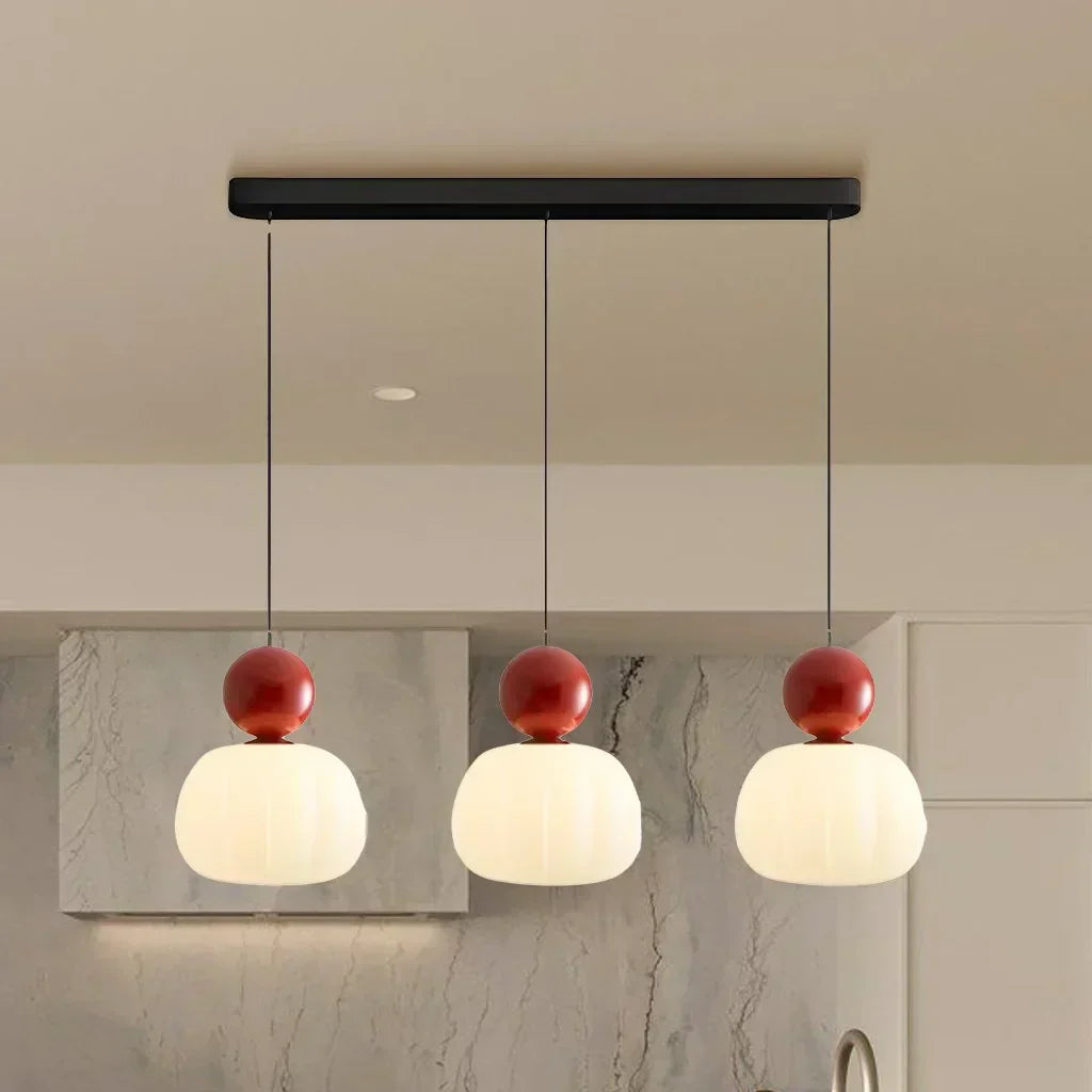 Modern skandinavisk kupol LED pendellampa bild 18