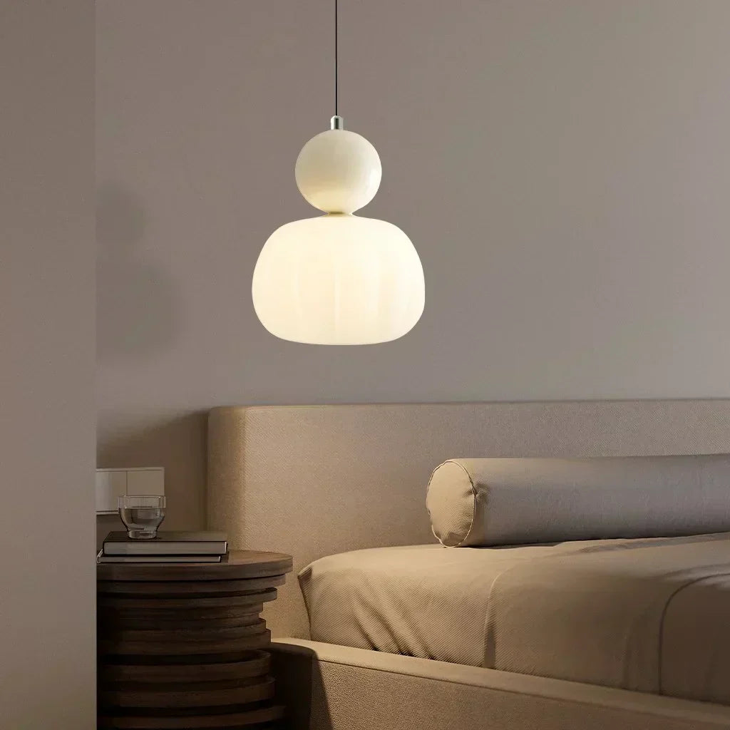 Modern skandinavisk kupol LED pendellampa bild 8